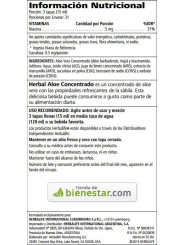 Herbalife Herbal Aloe Concentrado Original - Ingredientes e Información Nutricional