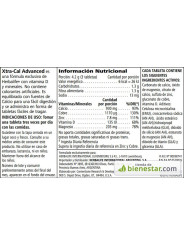 Herbalife Xtra Cal Advanced 90 tabletas - Información Nutricional e Ingredientes