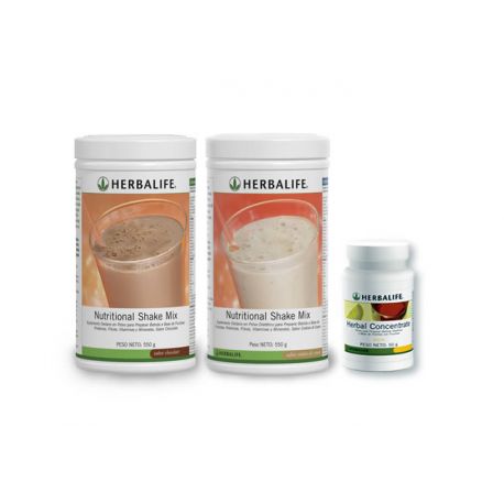 Pack de 2 Batidos Nutricionales Herbalife 550g + Té de Hierbas 100g Grande