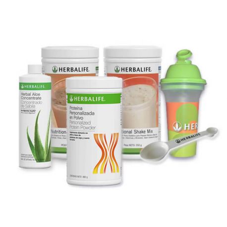 Pack 2 Batidos 550g + 1 Proteína PPP 480g + Aloe Vera Concentrado + Vaso Mezclador Shaker + Cuchara Dosificadora